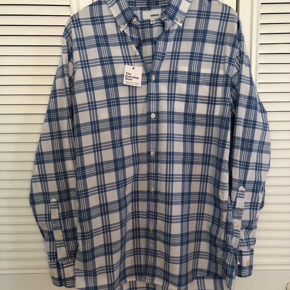 Men’s Plaid Sonoma Button Down